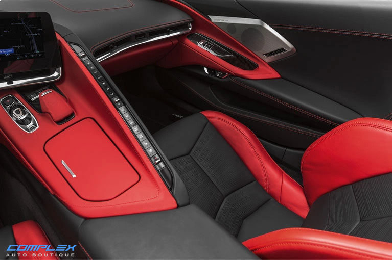 leather red seat